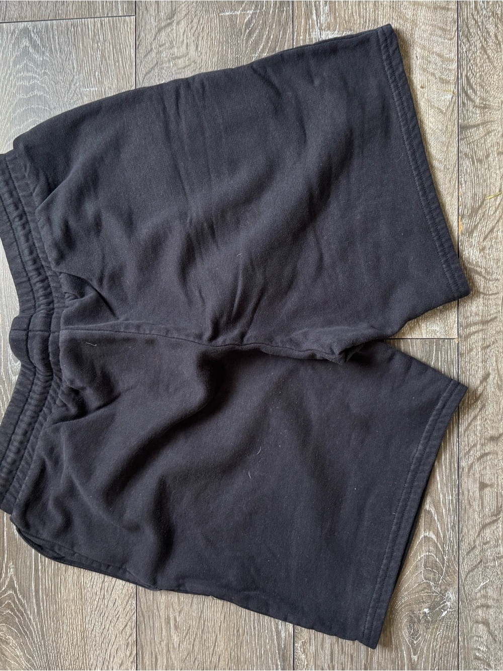Gymshark Black Men's Athletic Shorts with White Logo - Picture 2 of 3